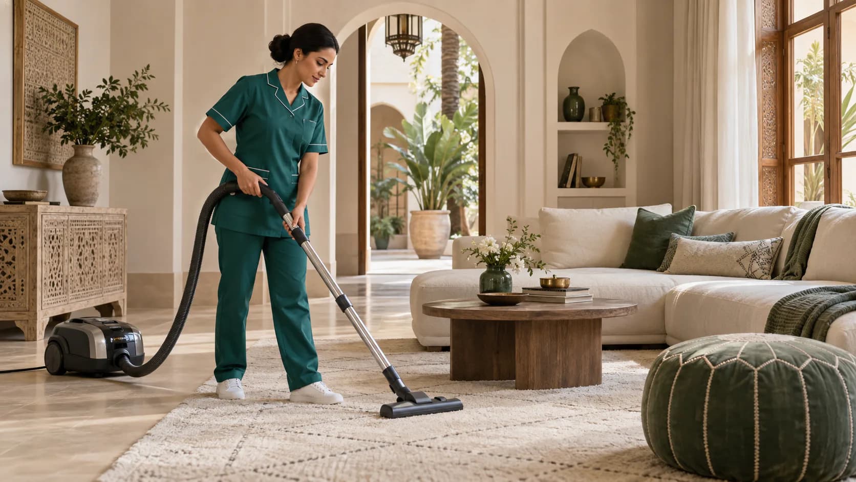 Nettoyage professionnel d’un intérieur à Marrakech